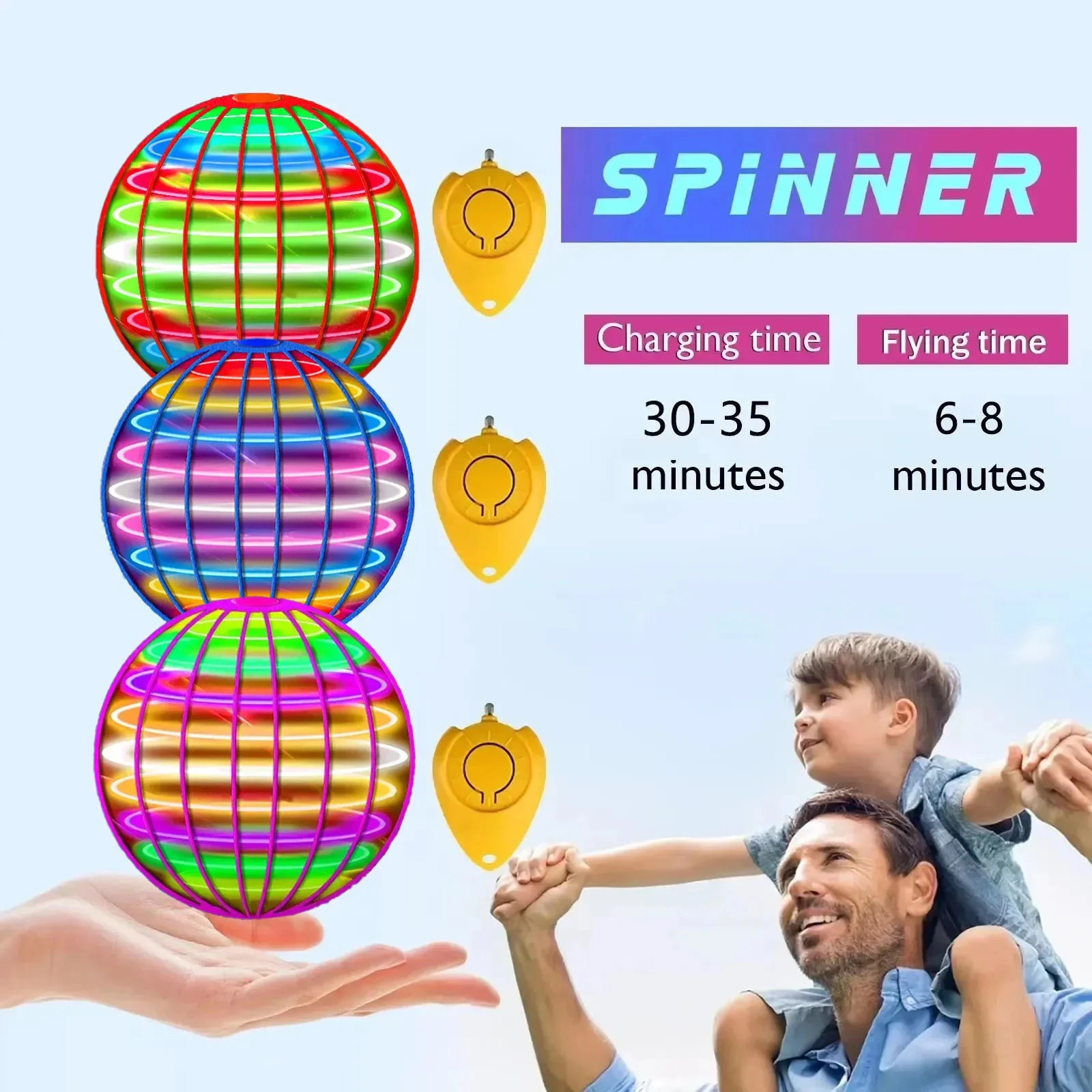 Flying Ball Boomerang Spinner  - Drone Strobe Light review and price